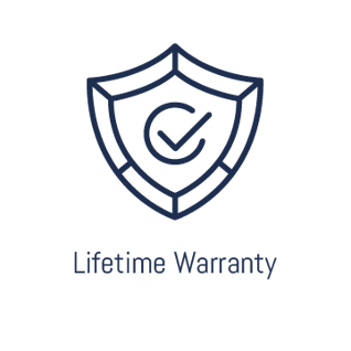 Lifetime Warranty - words below